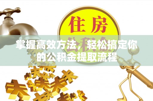 下城掌握高效方法，轻松搞定你的公积金提取流程