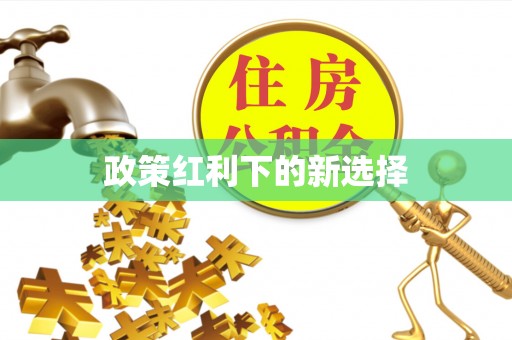 下城政策红利下的新选择
