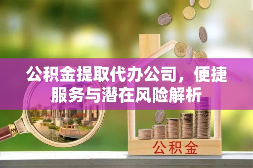 下城公积金提取代办公司，便捷服务与潜在风险解析