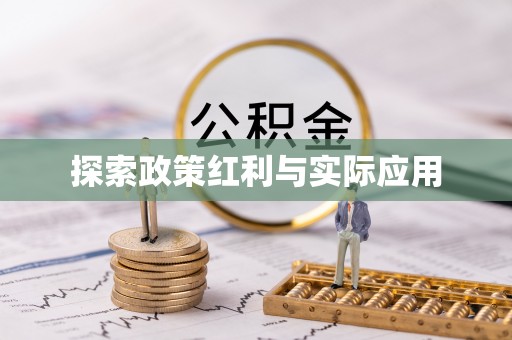 下城探索政策红利与实际应用